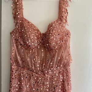 Sparkling Pink Sequin Dress